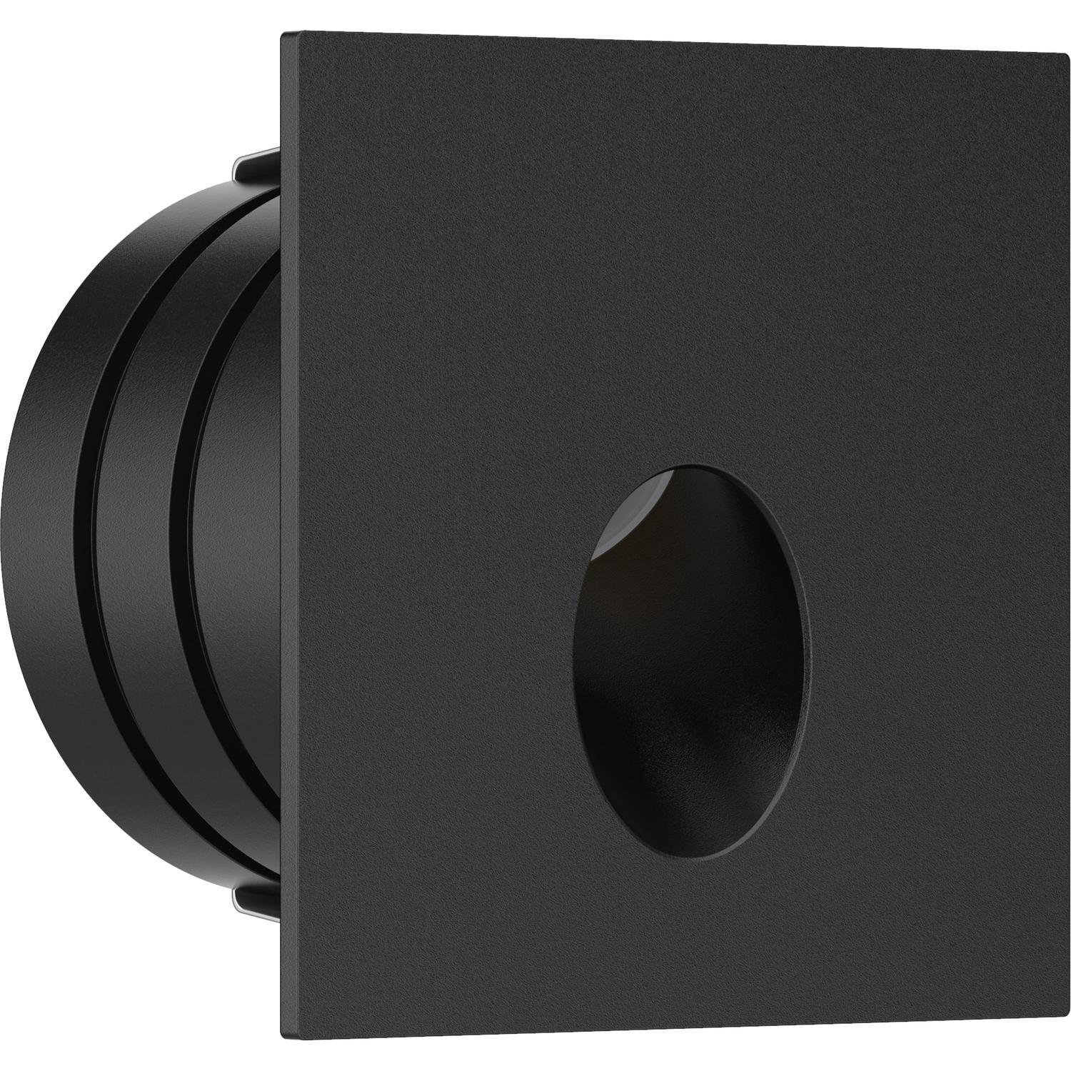 Square Outdoor Step Light 2W Black
