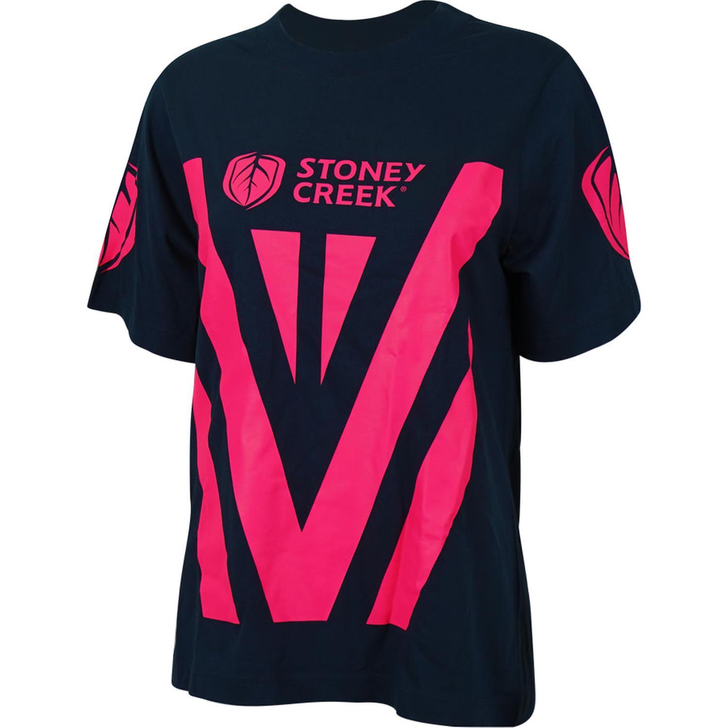 Women's Loud & Proud Tee 16 Navy/Pink