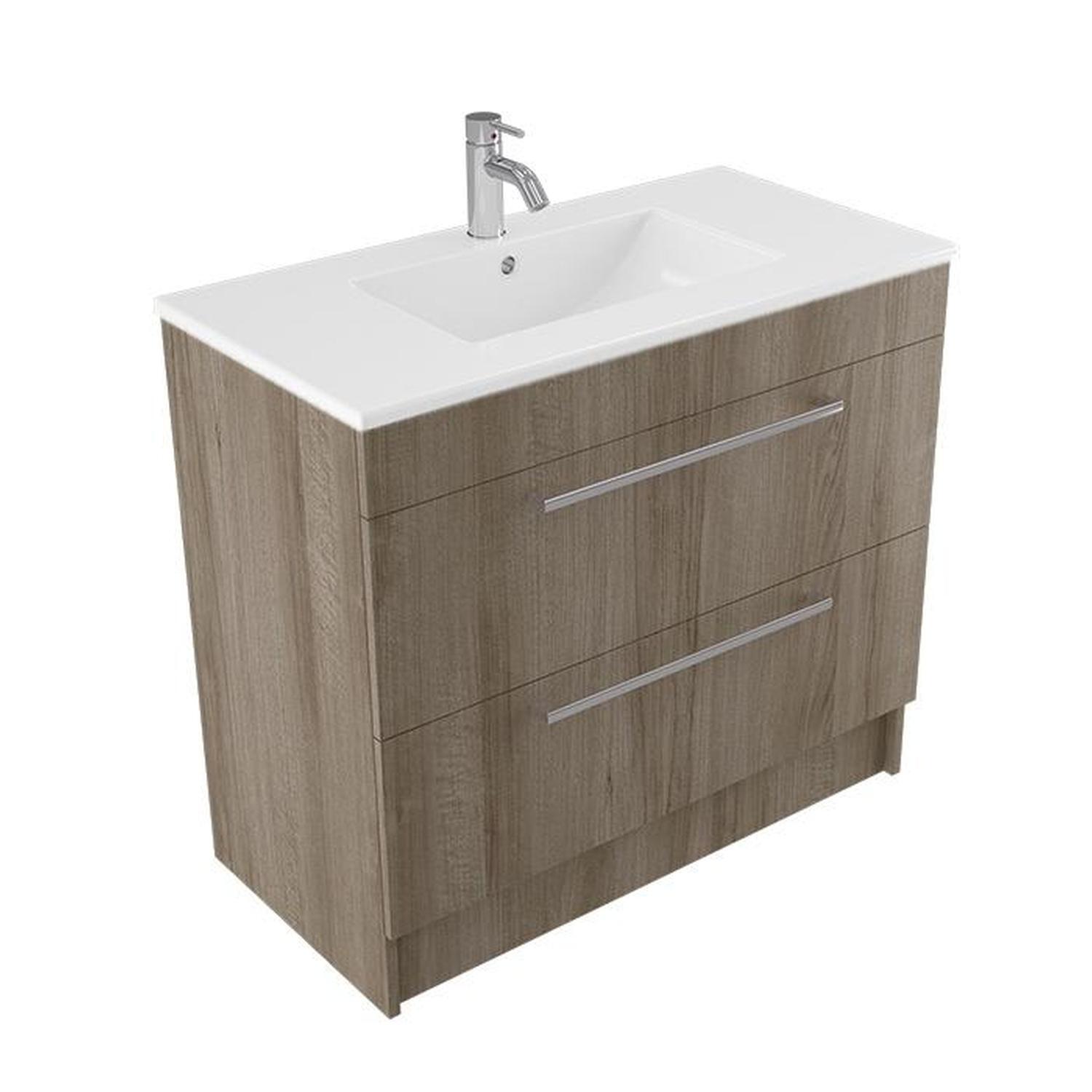 Calais Floorstanding Vanity 900mm Coronet Beech