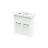 Cashmere 500 Wall Hung Hand Basin H: 563mm, W: 495mm, D: 211mm White Melamine