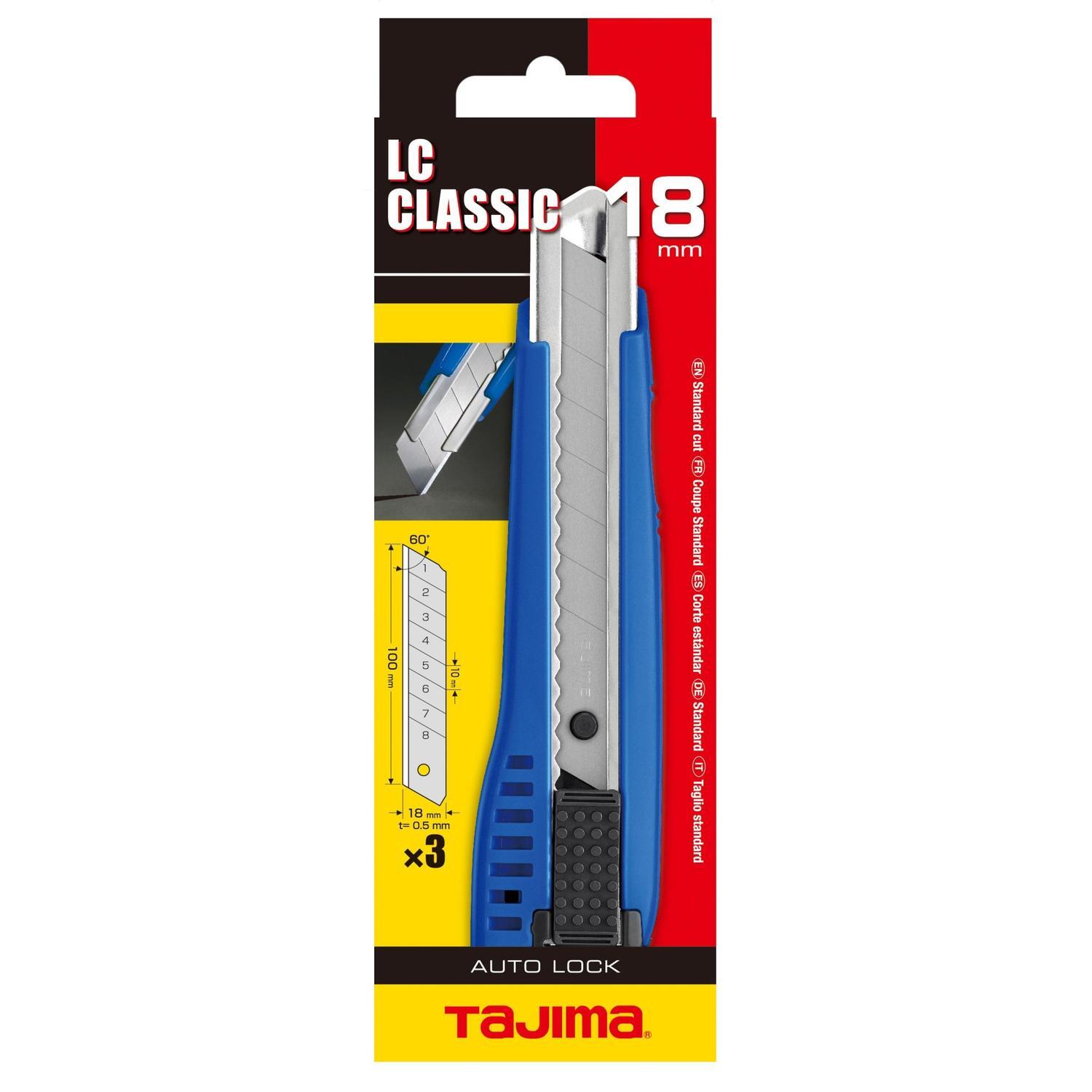 Tajima LC500 18mm Slide-Lock Cutter  Blue
