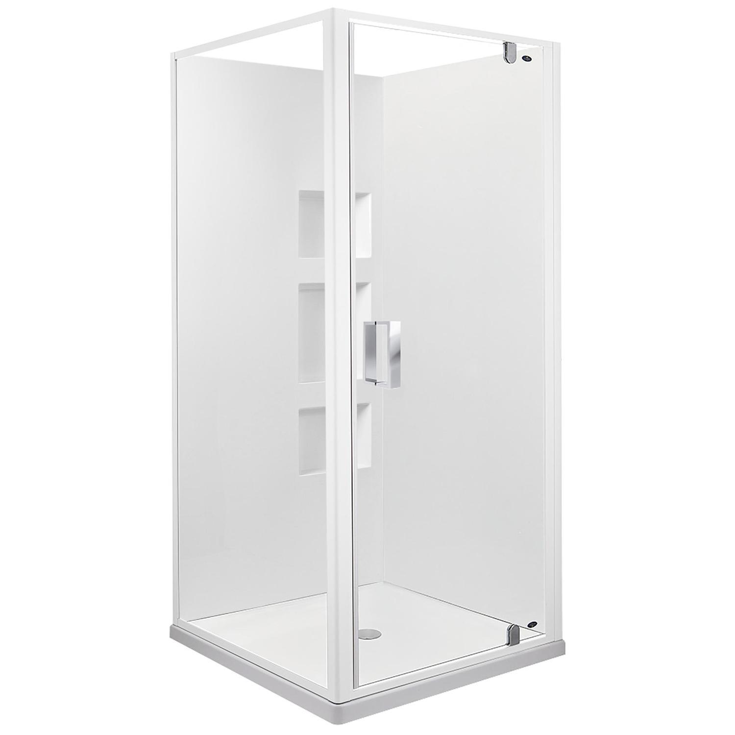 II Square Pivot Shower 900mm x 900mm White