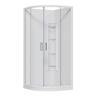 Urban Curved Corner Mould Acrylic Shower 900 x 900 x 2015mm White