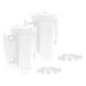 Self Closing Hinge Polymer White 2 Pack