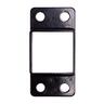 Aluminium Batten Panel Brackets, Pack of 4  W:48mm, H:95mm, D:30mm Black