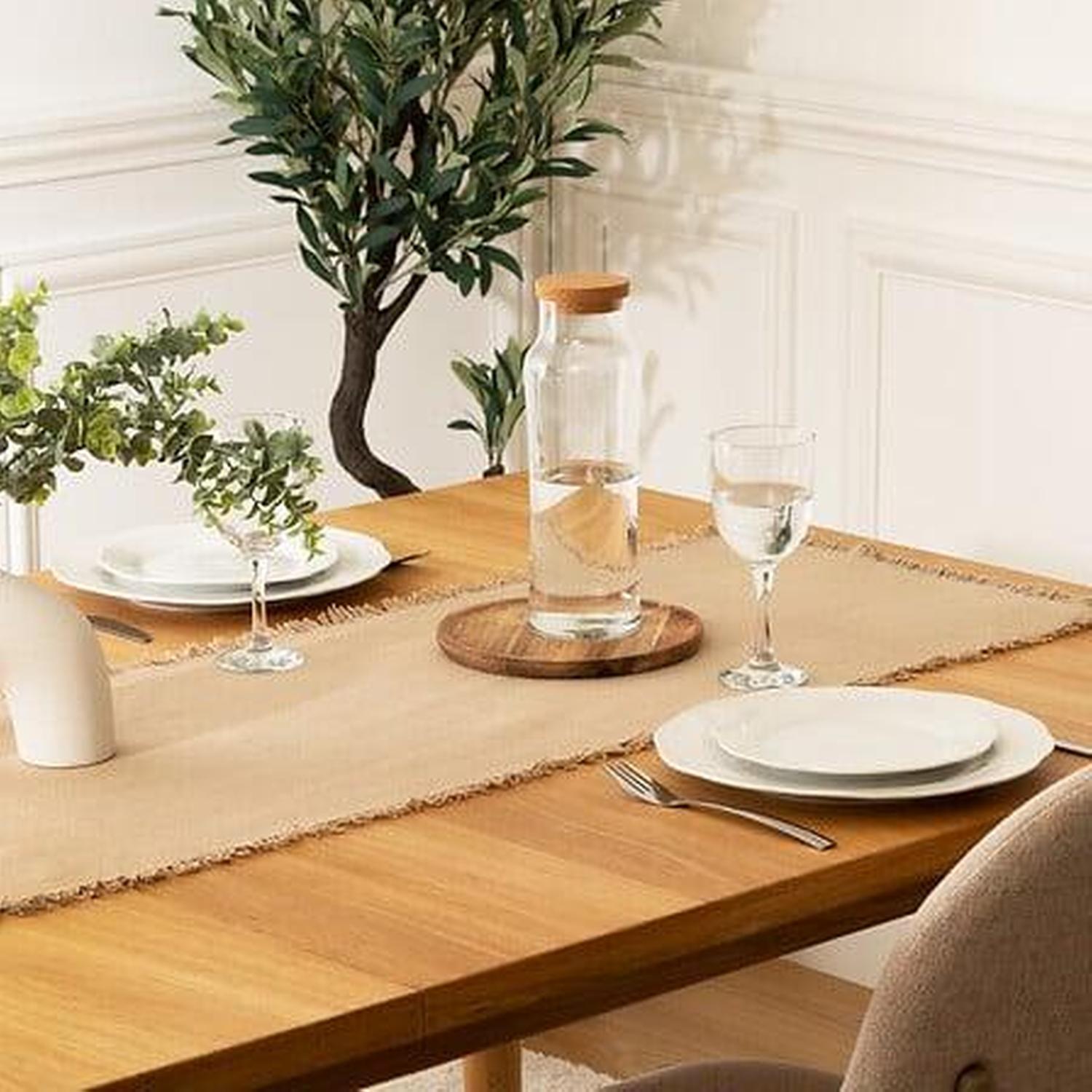 Table Runner Maha 38 x 140cm Beige