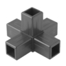 Connect-it 5 Way Joiner 25.4mm Black