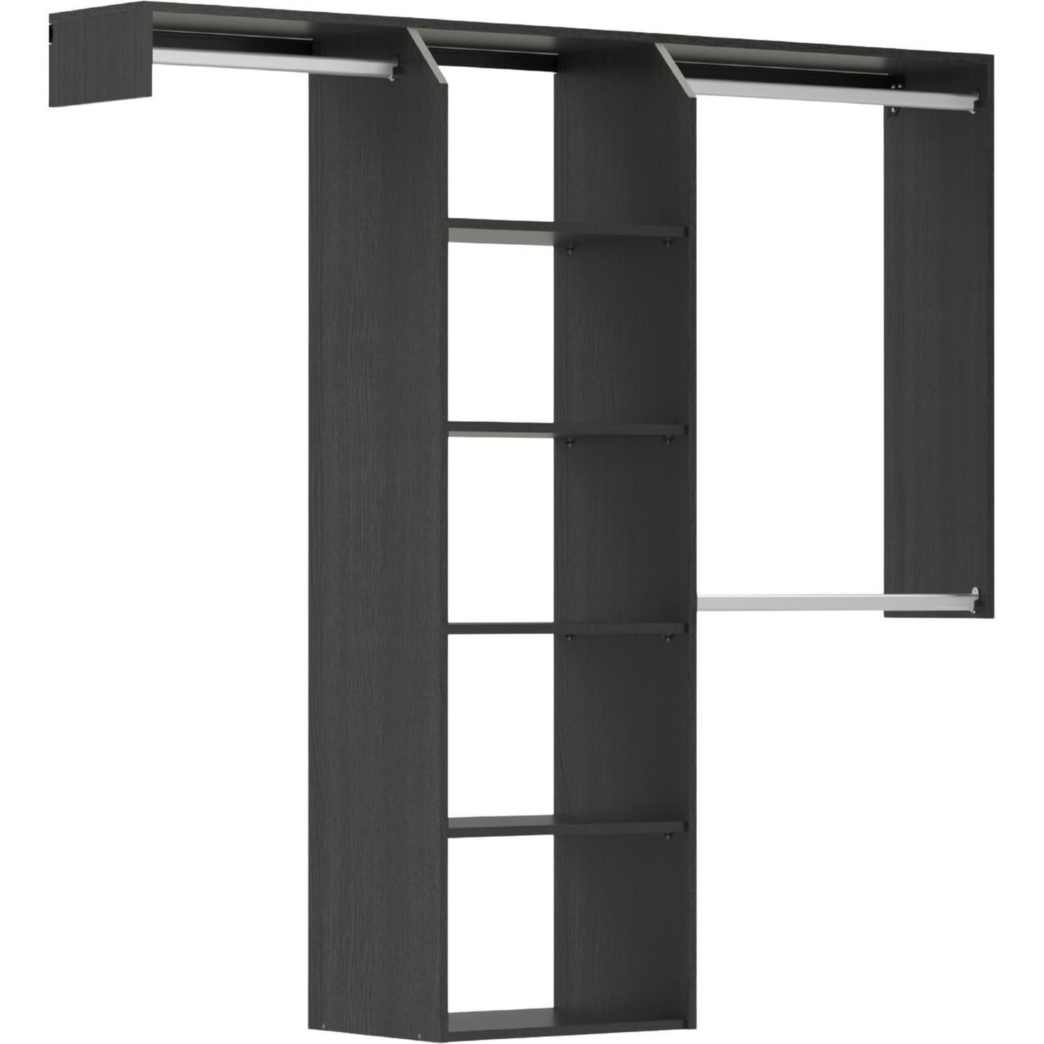 Customisable Wardrobe (Medium) 1600-1800 mm Charred Oak