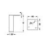 Steel Furniture Feet 80mm Pack of 2