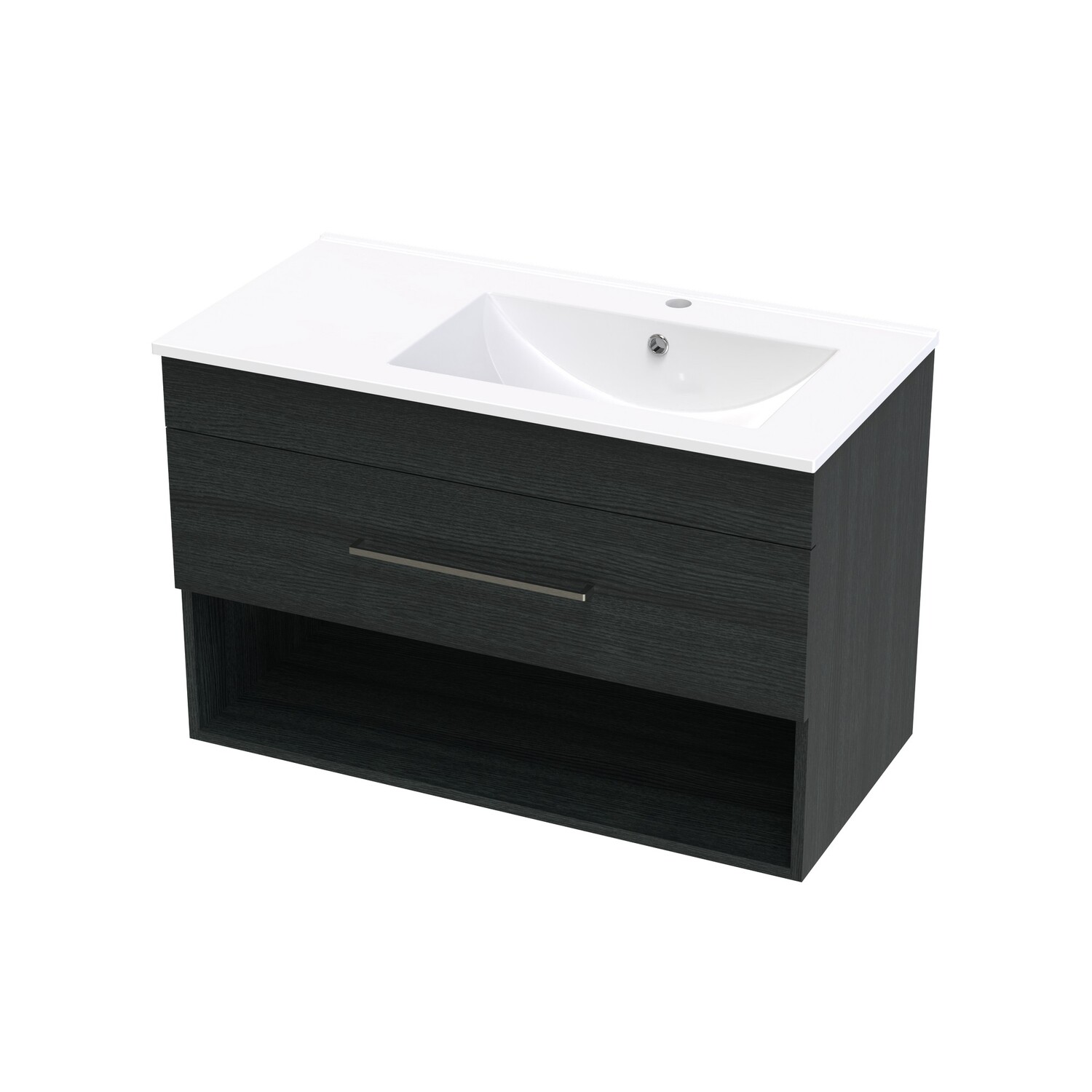 Cashmere Valley 900 Right Hand Bowl Drawer Open Colour