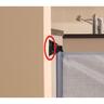 Baseboard Kit for Retractable Gate Black