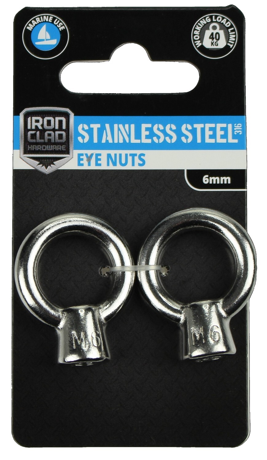 Eye Nut 6mm Stainless Steel 316