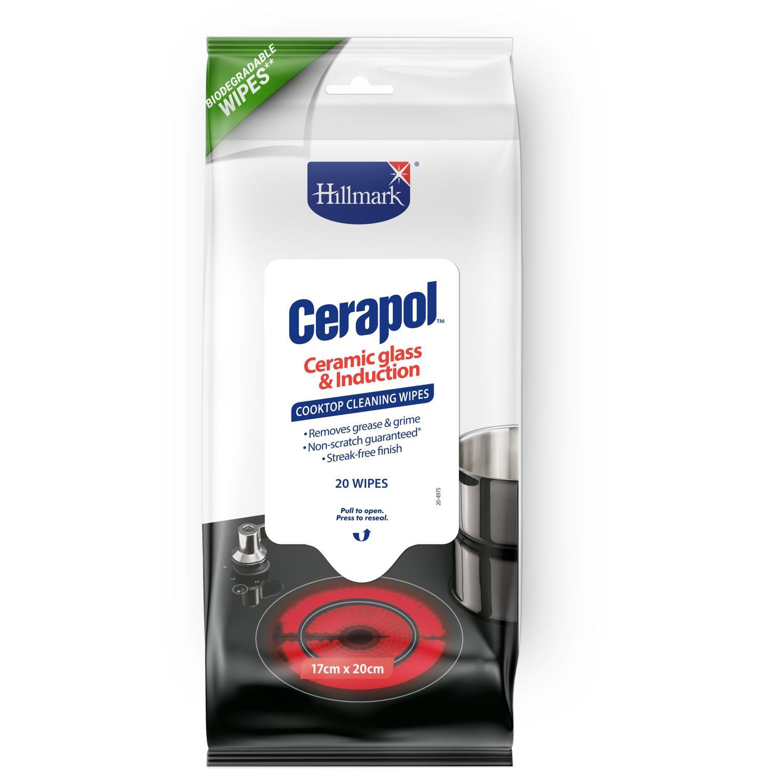 Ceropol Ceramic Glass and Induction Wipes 20 Pack