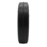 Rubber Tyred Plastic Centered Wheel 150mm White