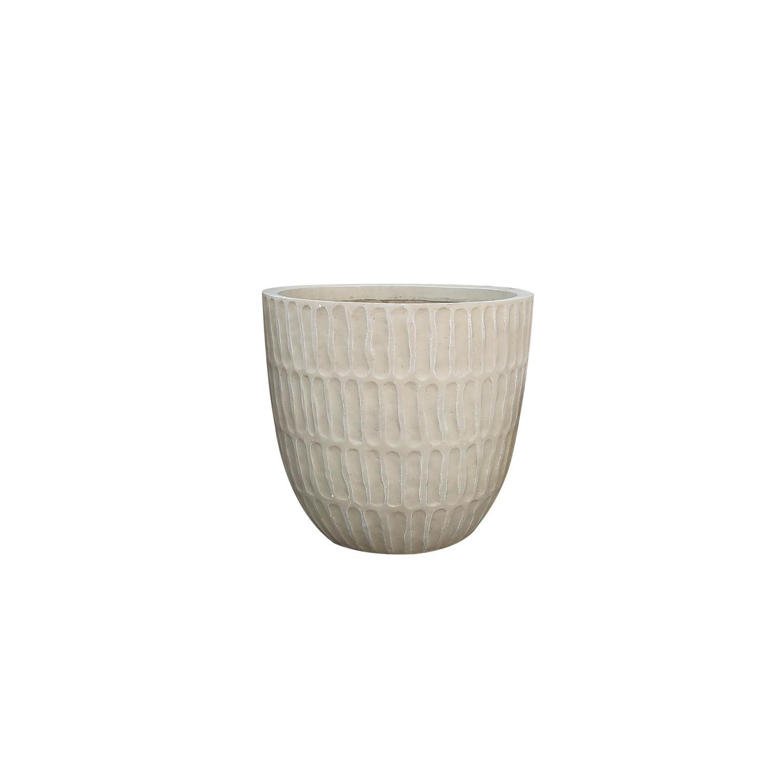 Tulum Lightweight GRC Pot Small Lime D25 x H23cm