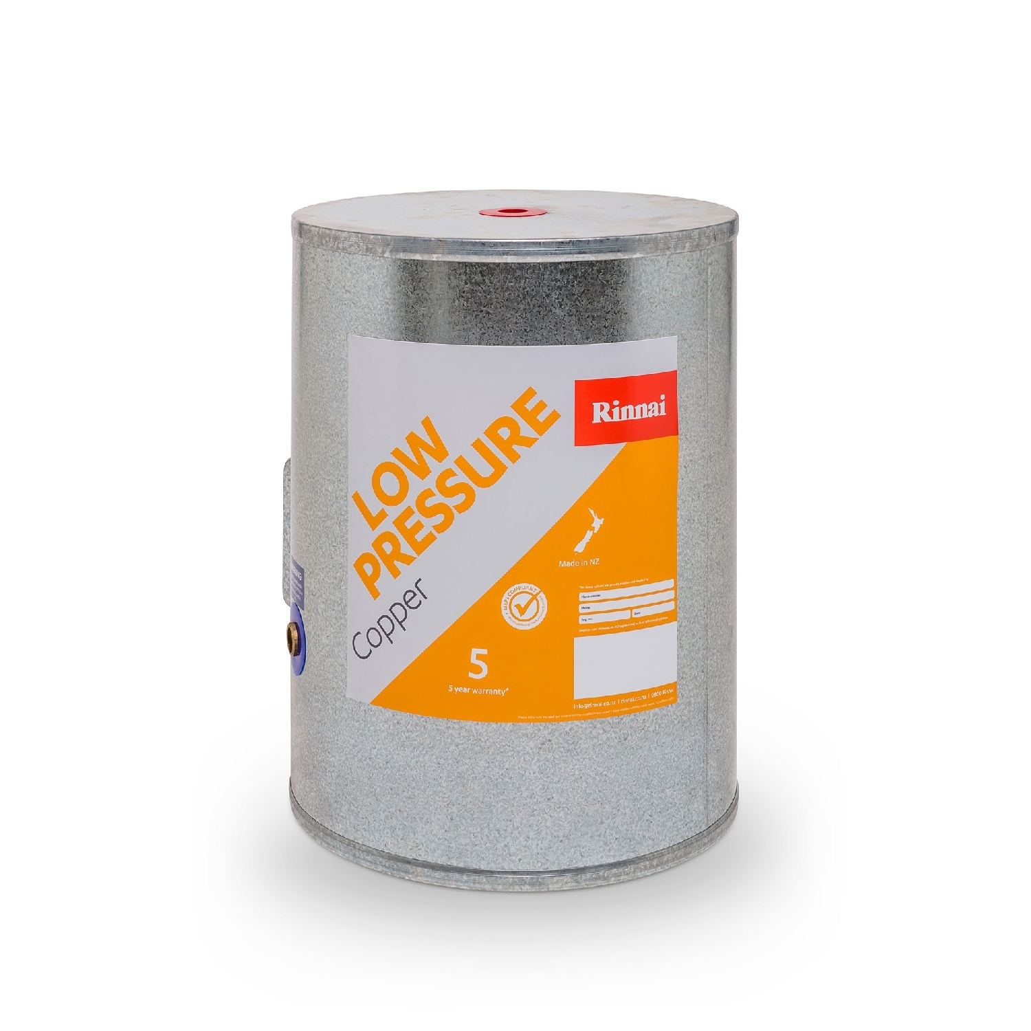 Low Pressure Copper Under Sink Hot Water Cylinder