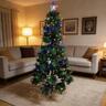 Berry Tree Lights with Star Topper 1.8m Multi-Colour and Warm White