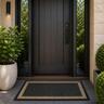 Matakana 50x80 Border Black Outdoor Mat