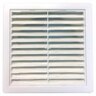 Fixed Louvre Grille 100mm White
