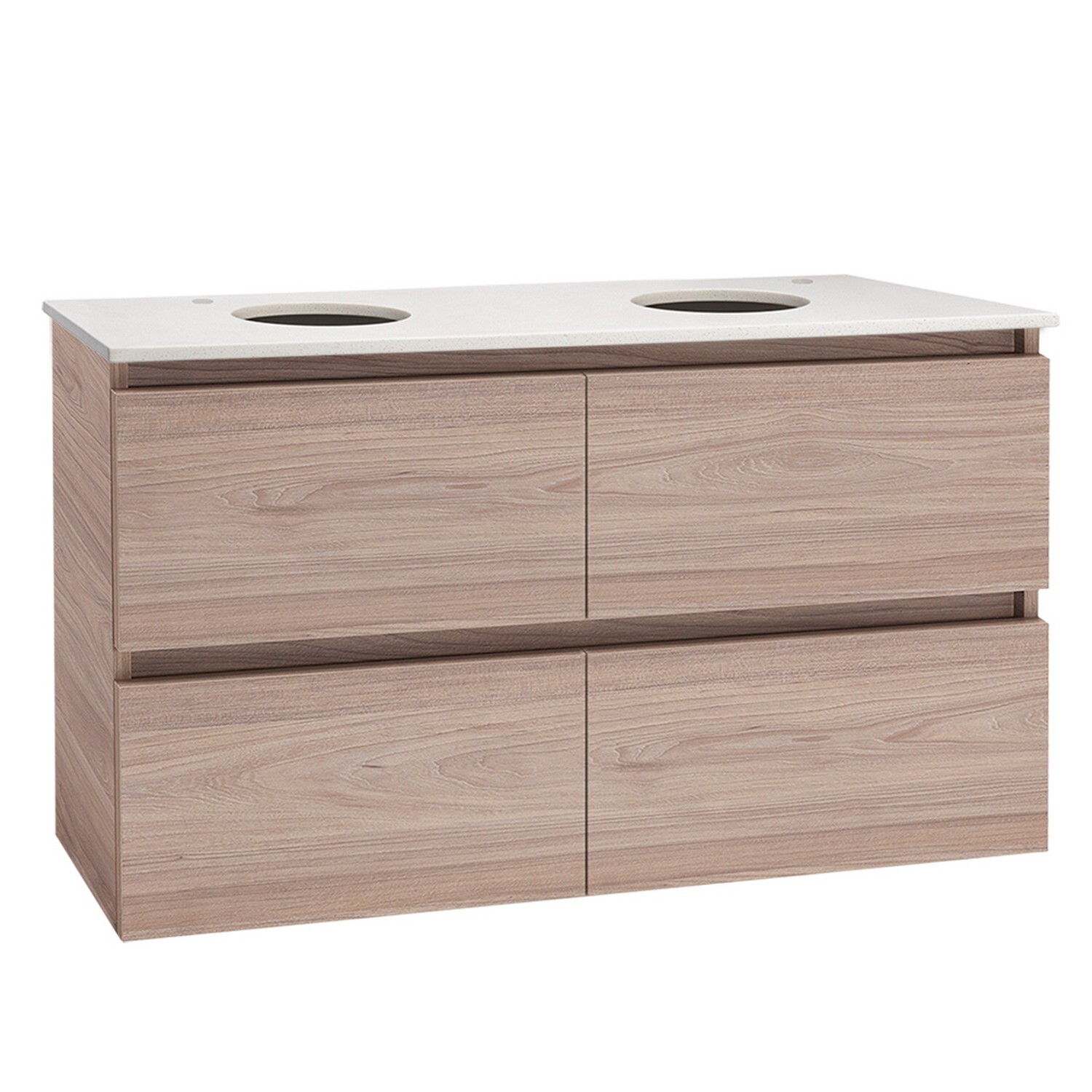 Valencia Wall Hung Double Bowl 4 Drawers