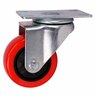Red Urethane Swivel Castor 75mm Red