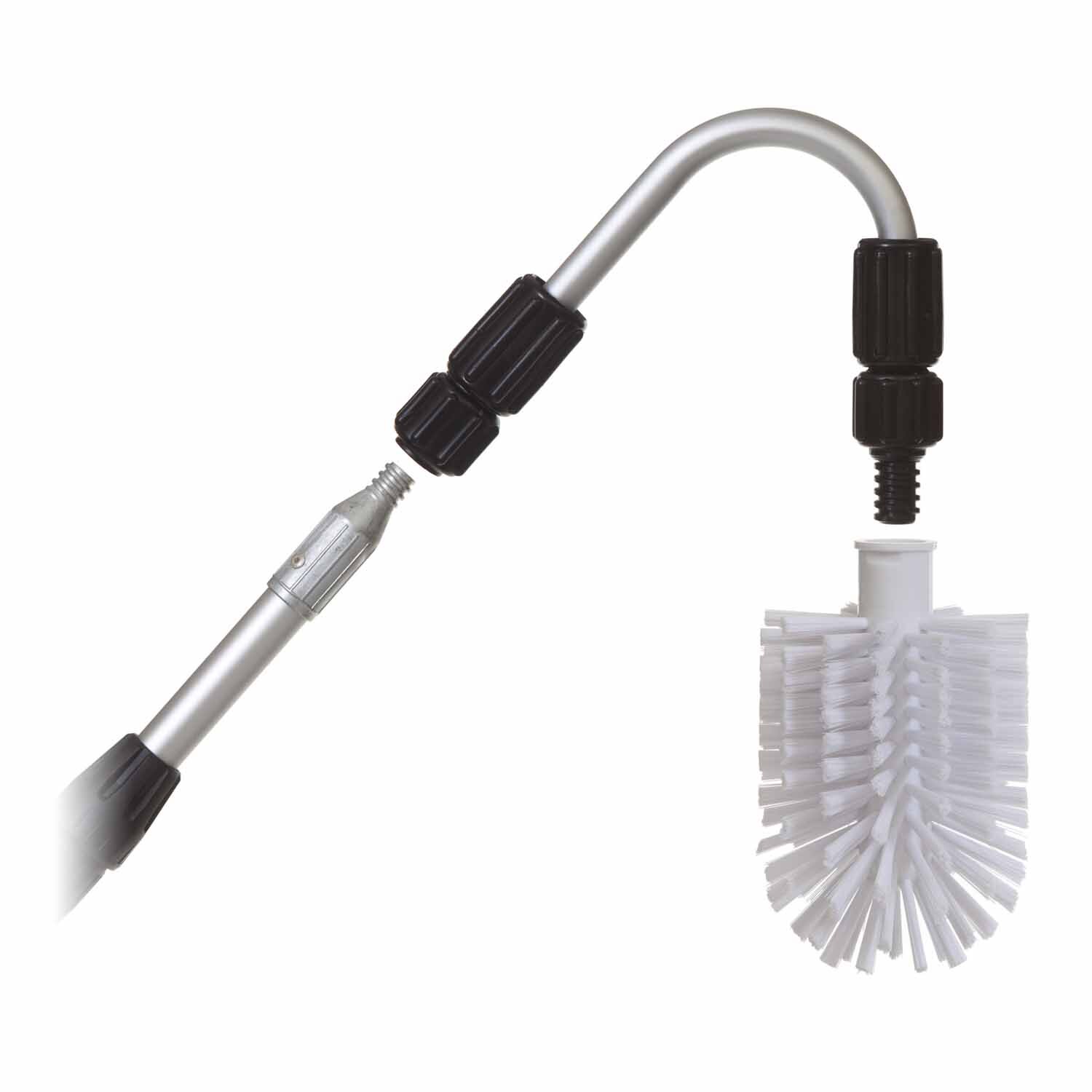 Extention Pole and Brush 3M Silver and White