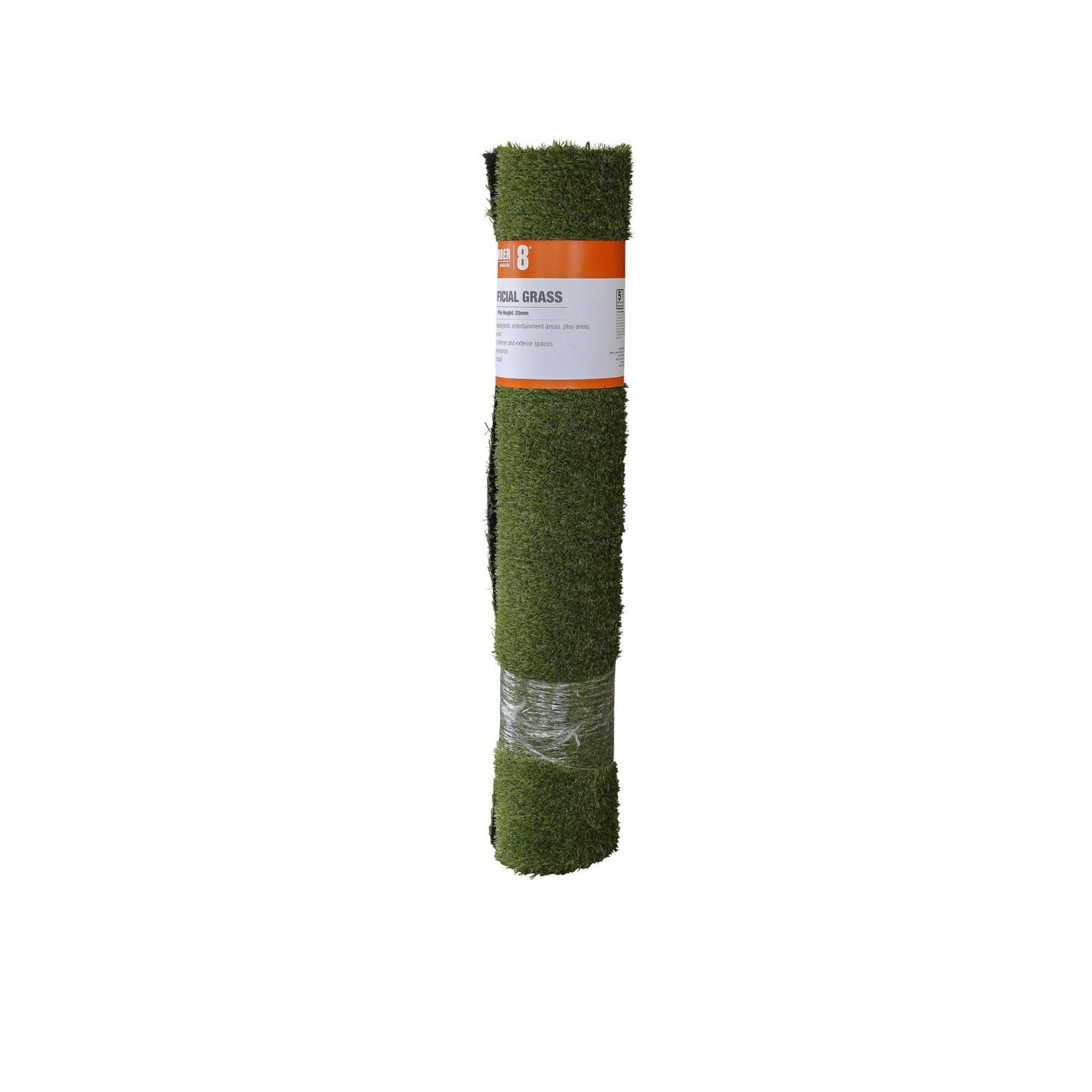 Artificial Grass H: 20mm, L: 3000mm, W: 1000mm Green