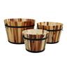 Round Acacia Wooden Barrel