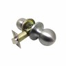 Passage Knob Set Satin Stainless Steel Finish