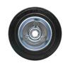 Rubber Tyred Steel Centered Wheel  100mm Black