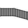 Nova Aluminium Fence Panel  H:1500mm W:2430mm Black