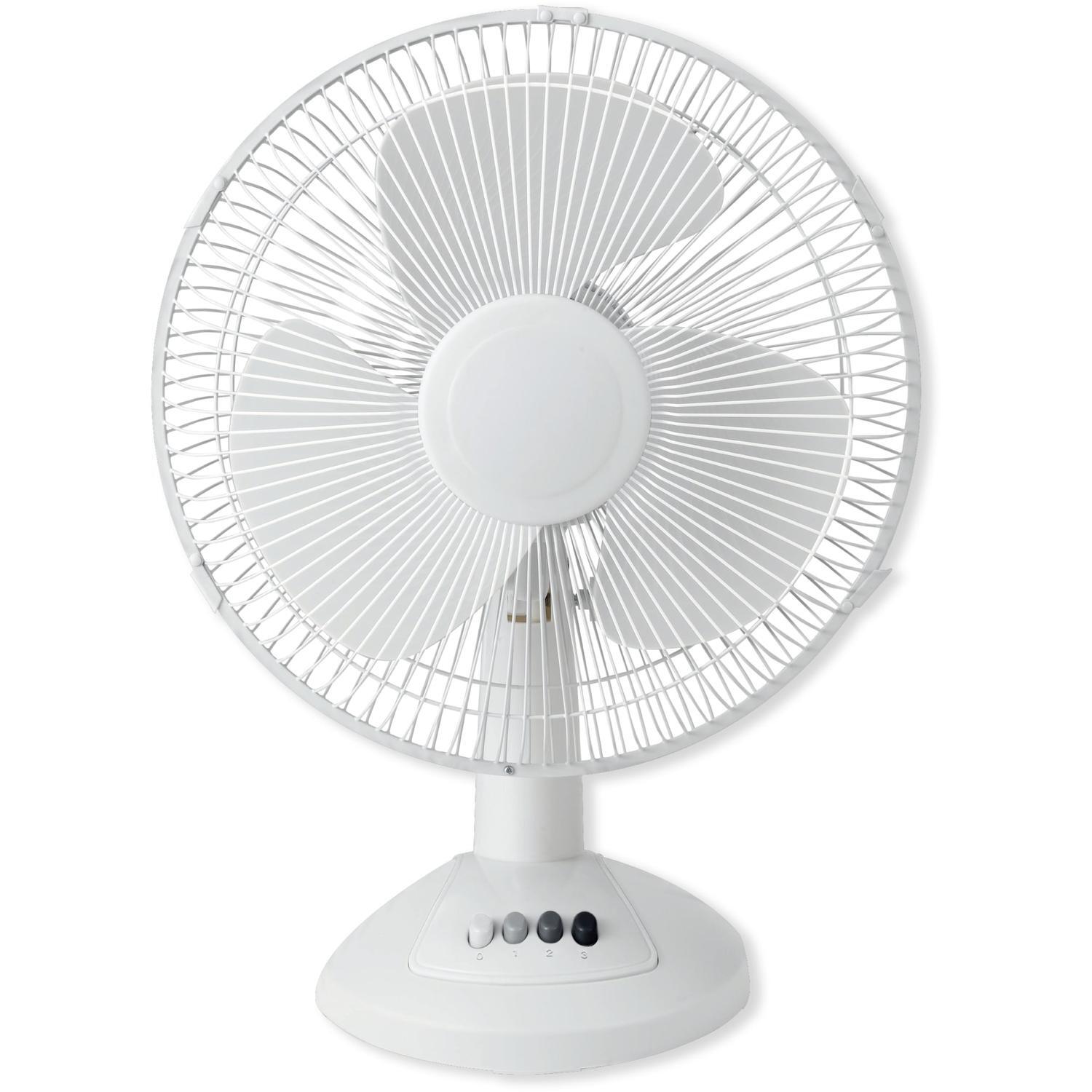 Desk Fan 30cm 40W White
