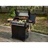Boston 4 Burner Black