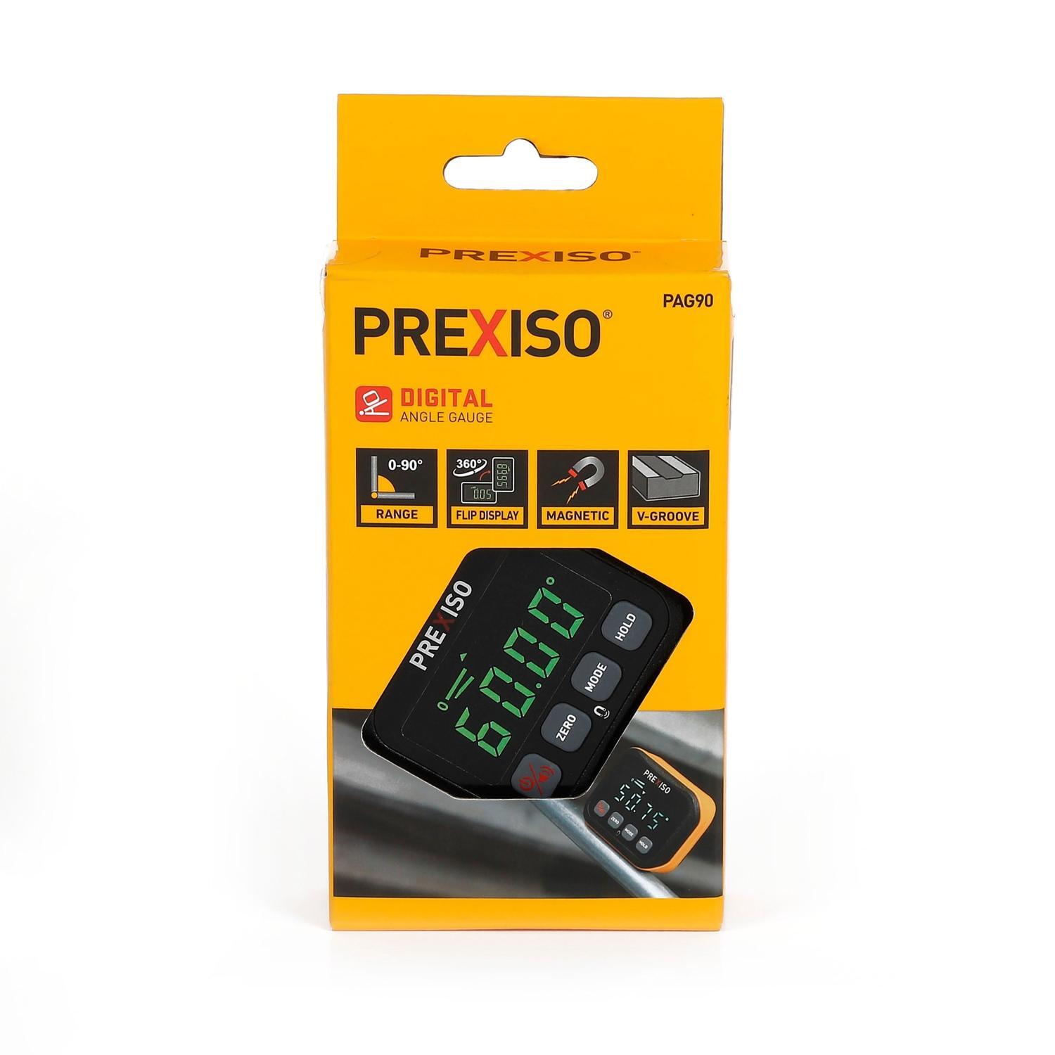 Magnetic Digital Angle Finder 78 x 30 x 62mm Yellow+black