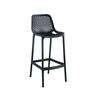 Vivid Outdoor Resin Bar Stool Black