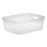 Short Storage Bin  Clear