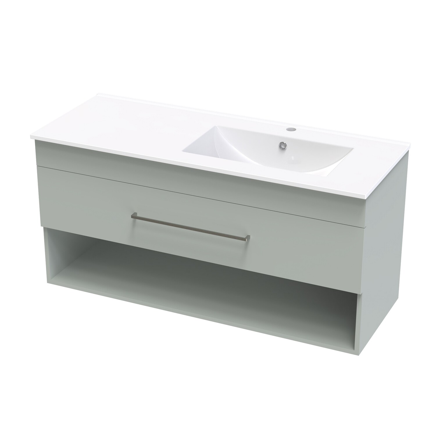 Cashmere Valley 1200 Right Hand Bowl Drawer Open Colour
