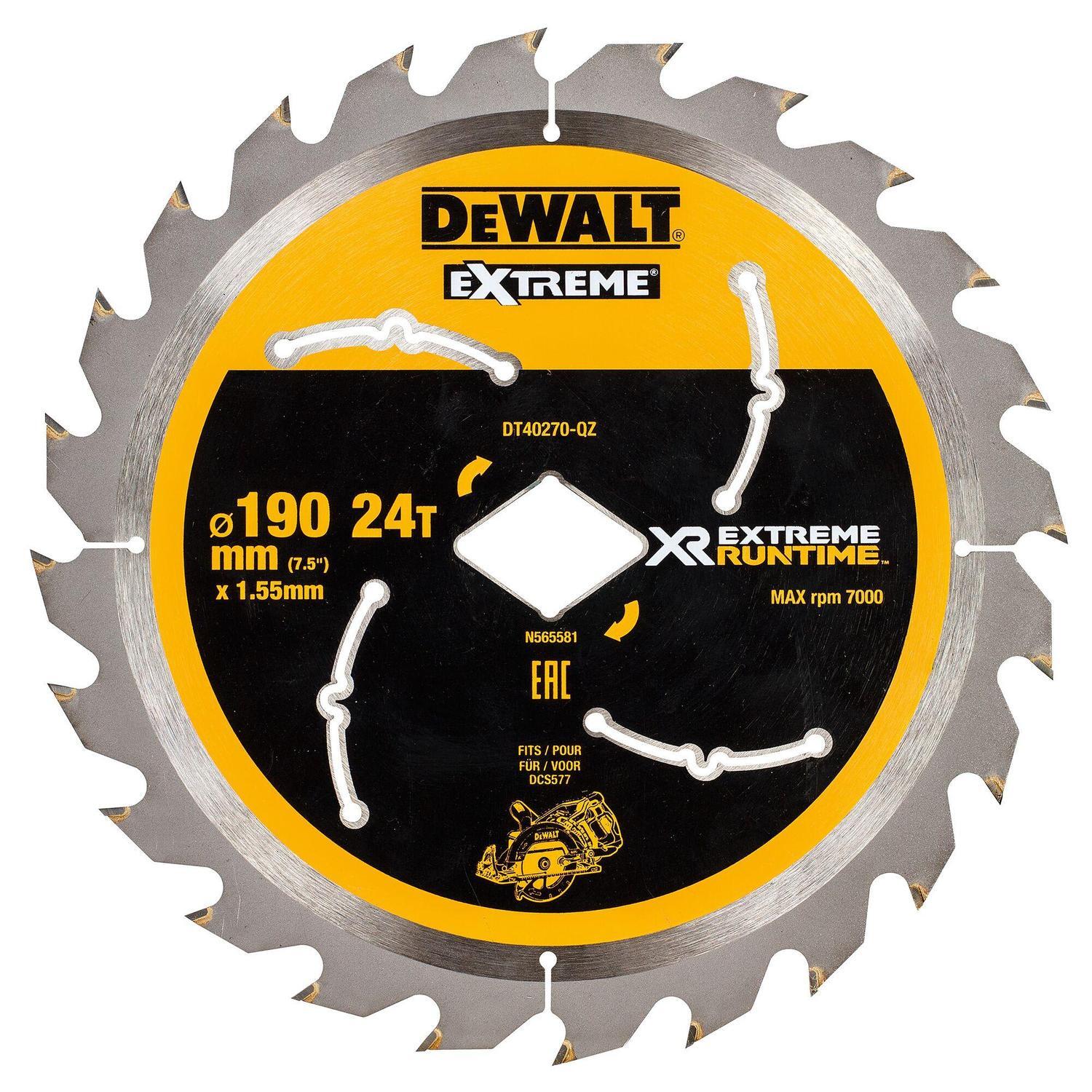 Saw Blade XR Extreme Runtime 190mm x 24T