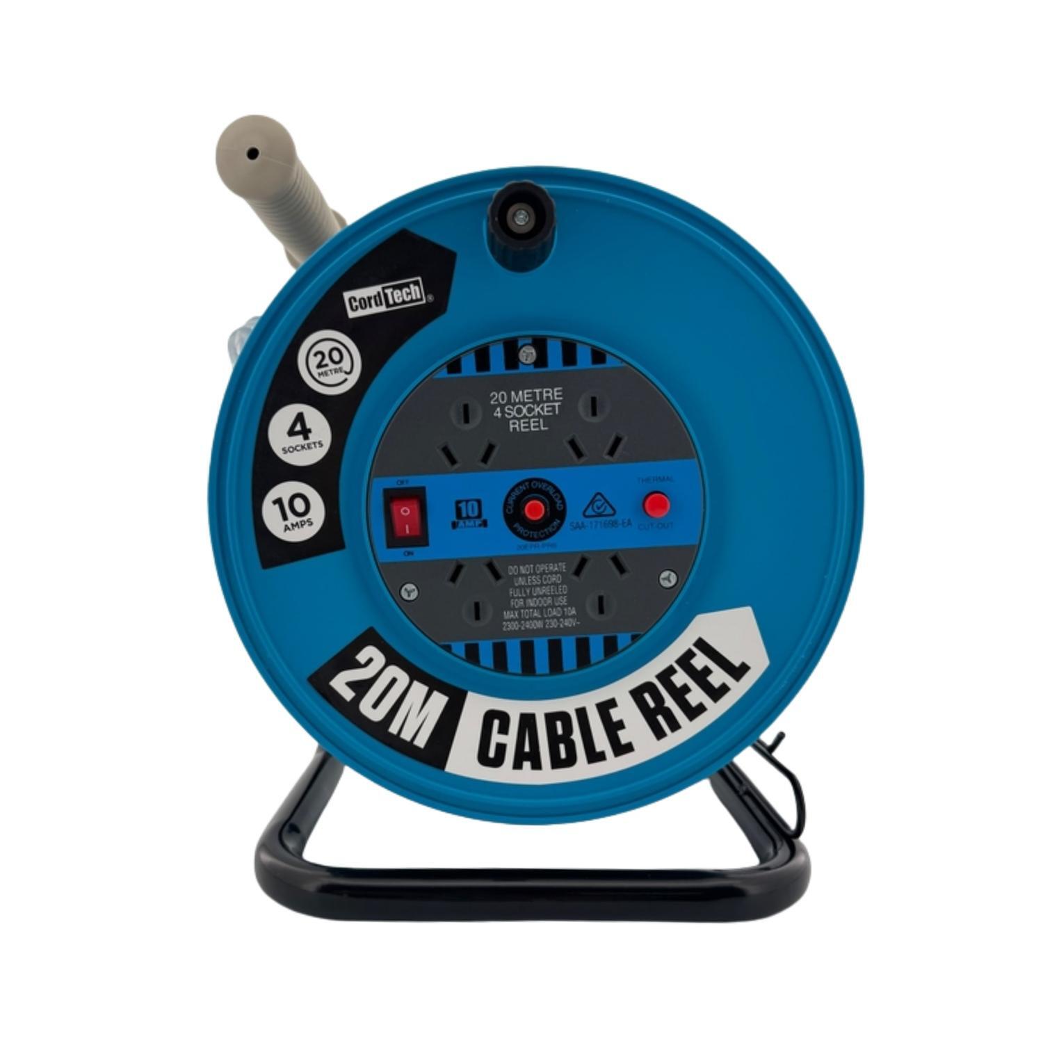 HD Cable Reel with 4 Outlets 20m