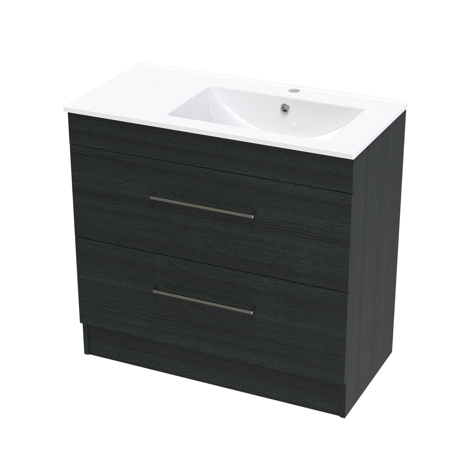 Cashmere Valley 900 Right Hand Bowl Double Drawer Floor Colour