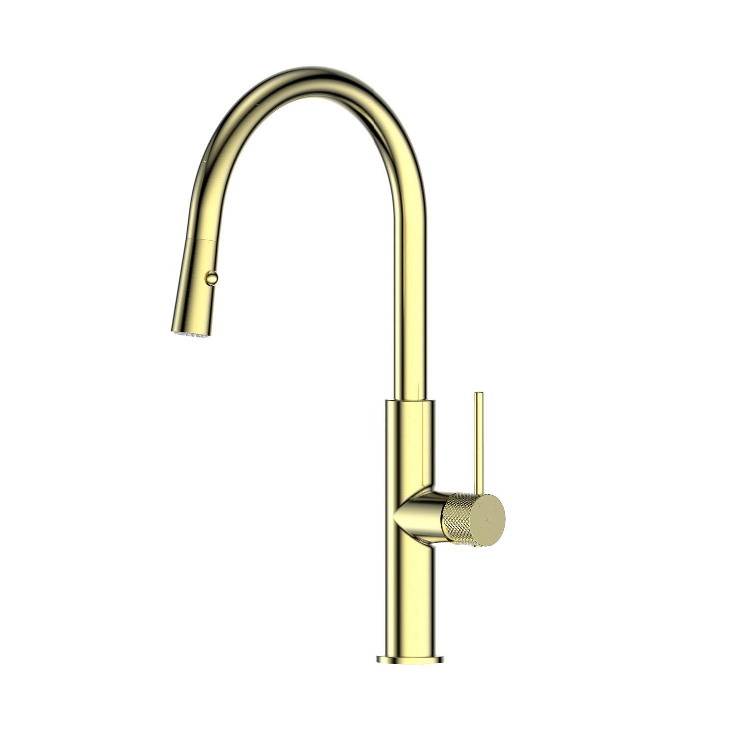 Pull Down Sink Mixer  Brushed Brass