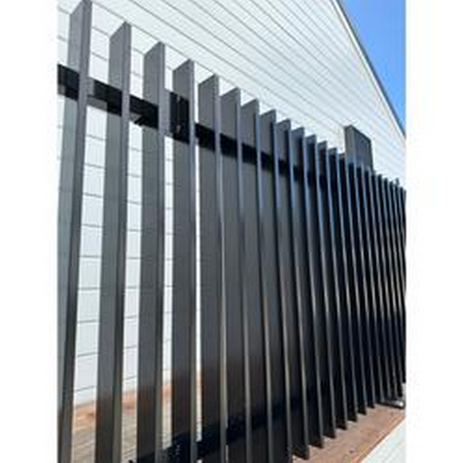 Finn Aluminium Fence Panel H:1800mm, W1800mm Black