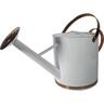 Watering Can Galvanised Zinc 10 litre White