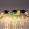 Solar Glass Jar 10.5 x 12 Warm White