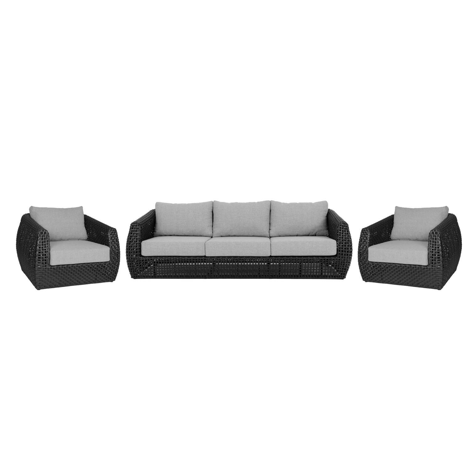 Outdoor 3 Piece Lounge Setting
