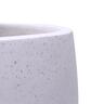 Round Terrazzo Vase Pot L White