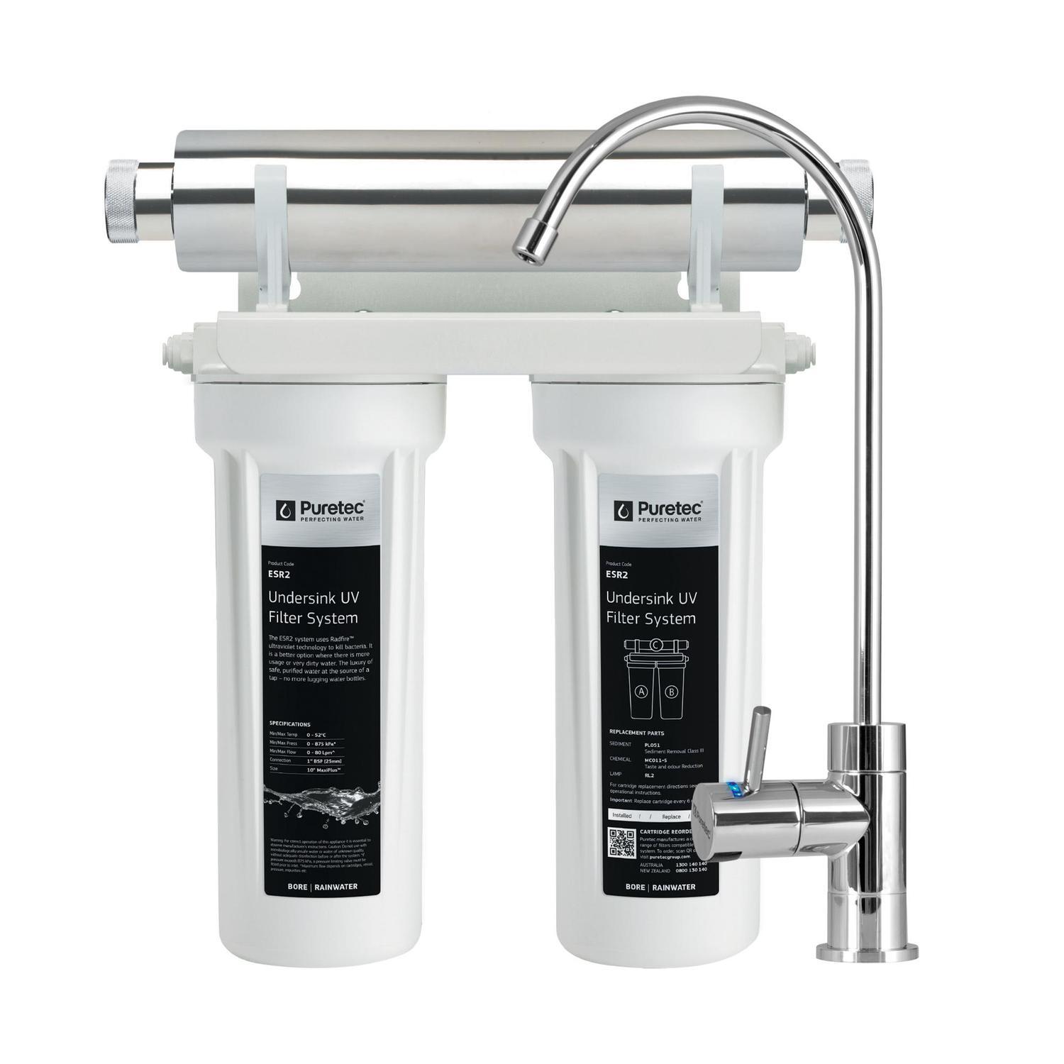 Dual ESR2 Water Filter Kit  Chrome