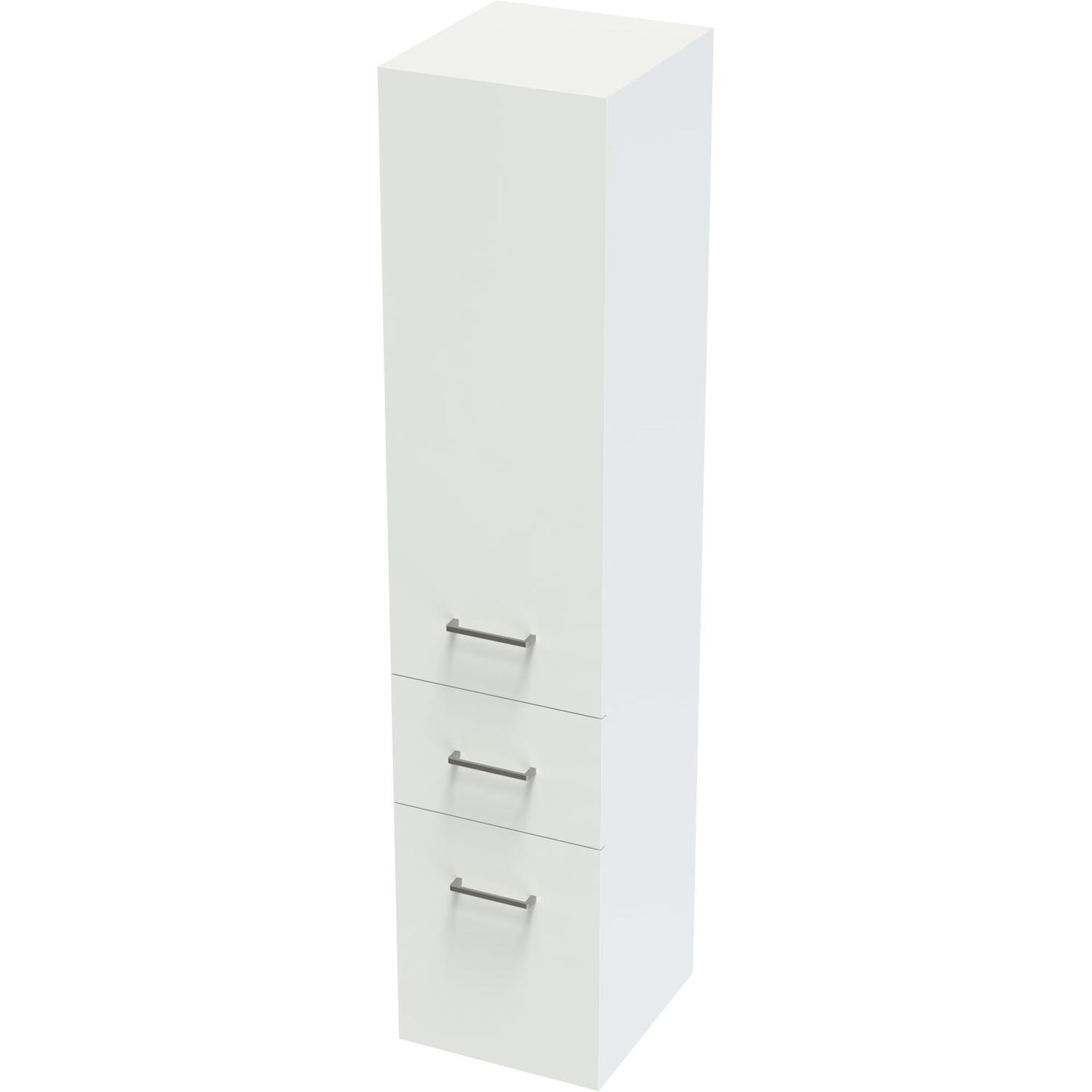 Classic Tower 1600X350X380 One Door Two Drawers White Melamine