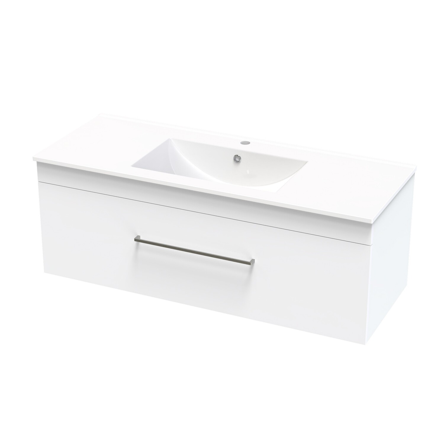 Cashmere Single Drawer Wall Hung Vanity