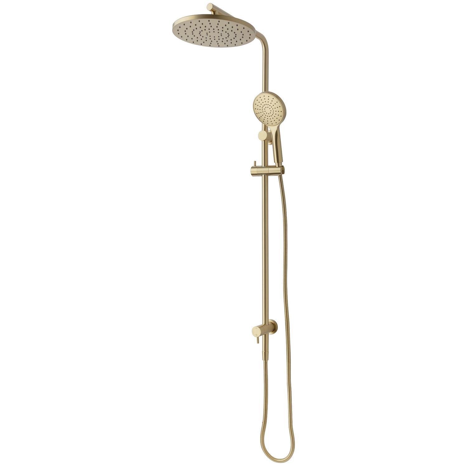 Double Head Twin Shower  Brushed Brass (PVD)